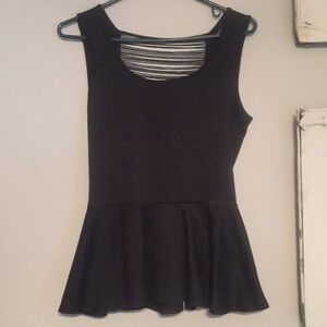 Peplum top with amazing back detail